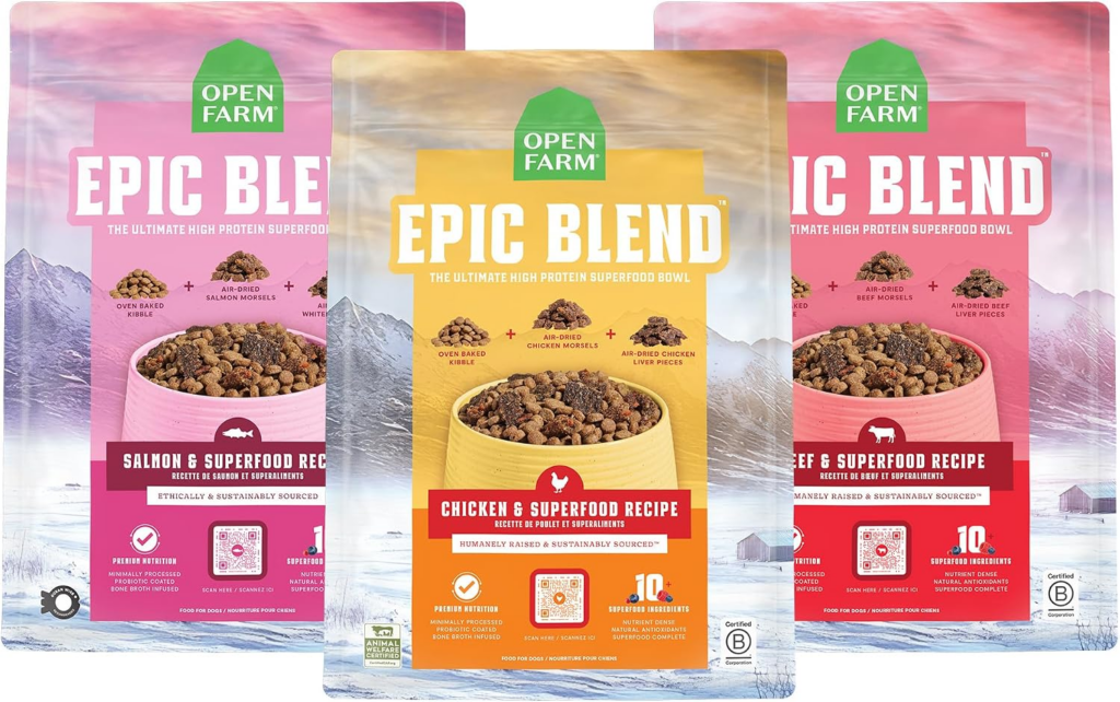 open farm epic blend salmon superfood dry dog food